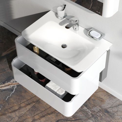 Тумба под раковину Am.Pm Sensation M30FHX0802WG 80х50 подвесная цвет белый - фото 4