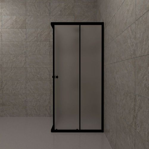 Душевой уголок Тритон Вента-БВ Щ0000064631 90х90 стекло матовое профиль черный без поддона - фото 5