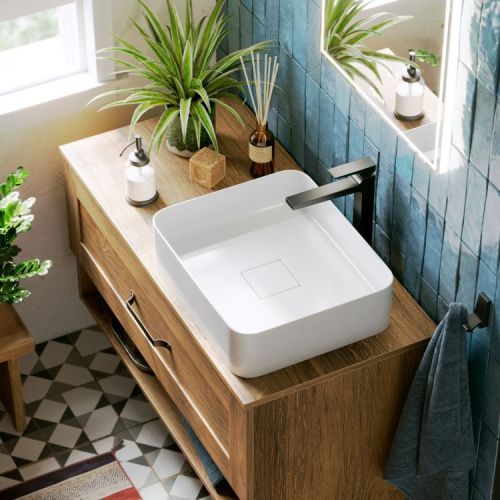 Тумба под раковину Aqwella Y CRF0110DB 100х50 подвесная цвет коричневый - фото 4