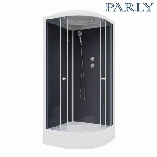 Душевая кабина Parly Classic CM101 100х100 четверть круга с крышей - фото 5