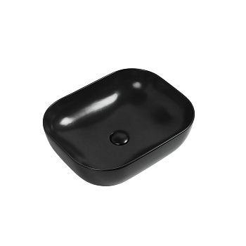 Раковина керамическая Art&Max AM110-T-MB 50х40 накладная цвет черный