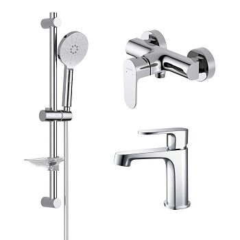 Комплект смесителей Aquatek ОБЕРОН AQ1231CR хром