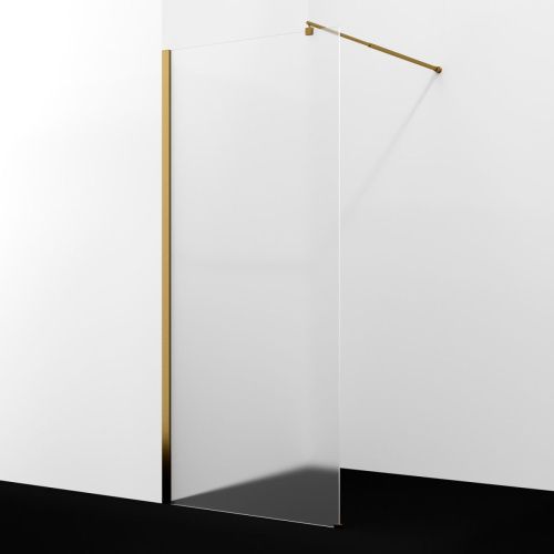 Душевая перегородка Wasserkraft Rur 30W 30W44BG-MG 100х200 стекло матовое профиль золото - фото 3