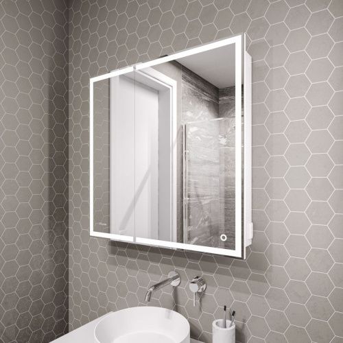 Зеркало-шкаф Grossman Меркадо 207008 70х80 подвесной цвет белый - фото 3