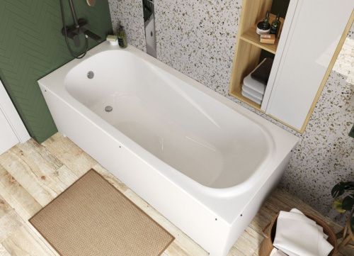 Ванна из литьевго мрамора Эстет Альфа ФР-00014392 170х75 пристенная прямоугольная - фото 4