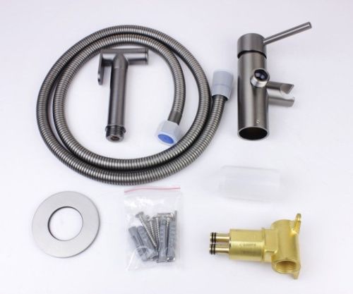 Гигиенический душ со смесителем Bronze de Luxe LIBERTY 701GG серый - фото 4