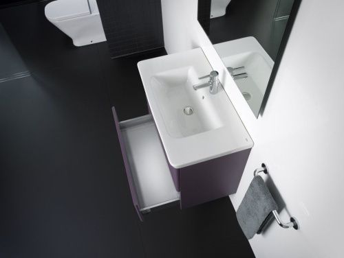 Тумба под раковину Roca The Gap Original ZRU9302742 60х40 подвесная цвет фиолетовый - фото 5