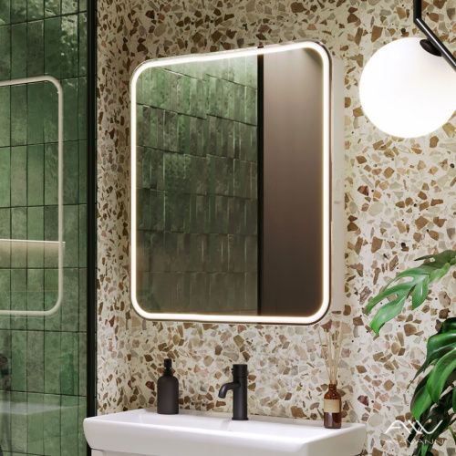 Зеркало-шкаф Alavann Lana ALV0279002 70х80 подвесной цвет белый - фото 3