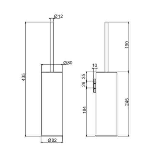 Ершик Fima Carlo Frattini Spillo Steel F6096/1INOX - фото 2