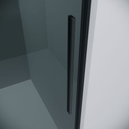 Боковая стенка Grossman Galaxy 200.K33.01.100.21.10 100х195 стекло тонированное профиль черный