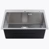 Кухонная мойка Melana ProfLine D6045H+4 сатин 60х45 цвет серый поверхность полированная