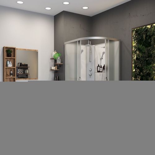 Душевая кабина Niagara Classic 33121423LBKT 120х80 асимметричная без крыши ориентация левая - фото 3