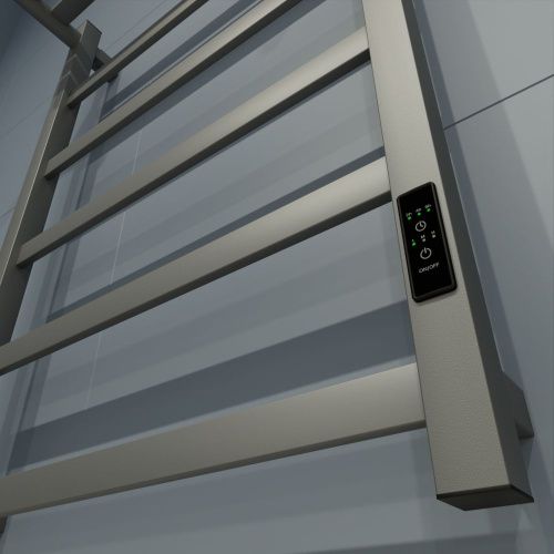 Полотенцесушитель электрический Маргроид 8110p профильный 8110p-8050-1083-7024 55х80 серый - фото 4