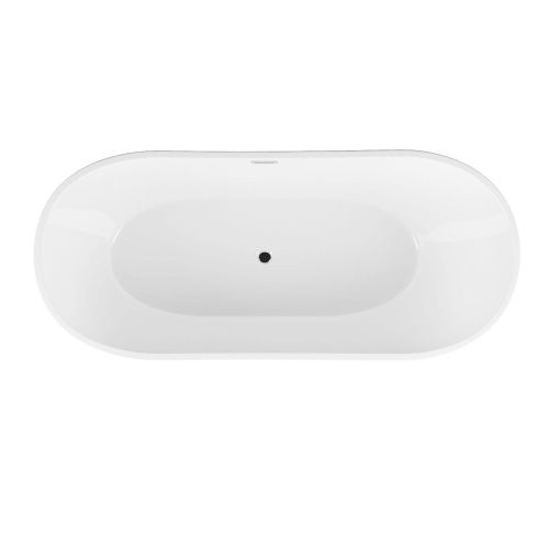 Ванна акриловая Grossman Galaxy GR-2102 170х75 отдельностоящая овальная с каркасом - фото 3