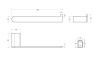 Полотенцедержатель Cezares STYLUS STYLUS-TH02-BORO