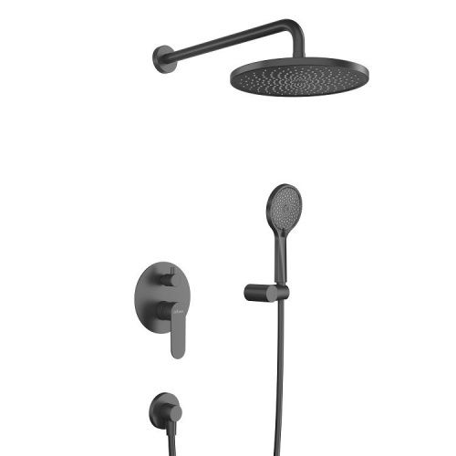 Душевая система Cezares STYLUS STYLUS-DSET-NOP встраиваемая в стену цвет черный - фото 2