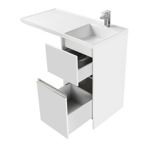 Тумба под раковину Aquaton Лондри 1A236001LH010 40х50 подвесная цвет белый - фото 2