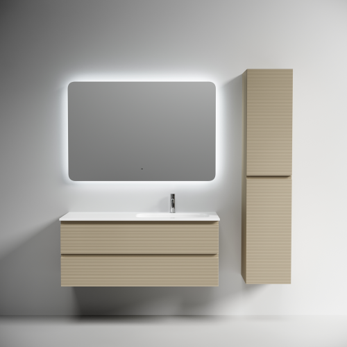 Тумба под раковину Sancos FOLK FL120RCP 120х40 подвесная цвет бежевый - фото 4