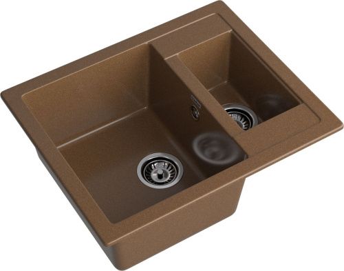 Кухонная мойка Granfest Quadro Q-610K терракот 60х50 цвет коричневый поверхность матовая - фото 2
