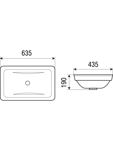 Раковина из сантехнического фаянса WeltWasser WW SK 10000003890 60х40 подвесная цвет белый - фото 3