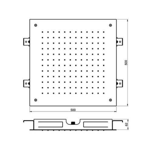 Верхний душ Almar Square Temptation E044024.MS хром - фото 2