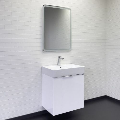 Тумба с раковиной Comforty Асти 00-00019248CF 60х50 подвесная цвет белый - фото 3