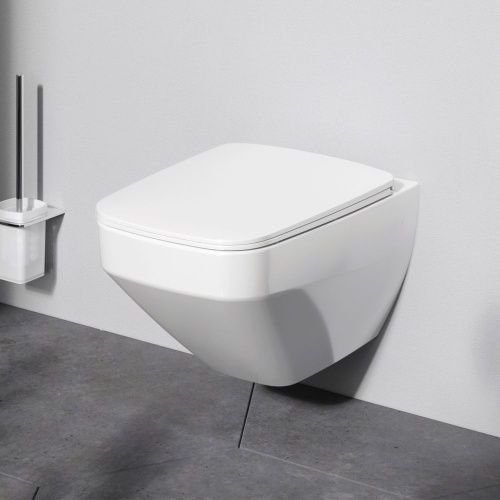 Унитаз подвесной Am.Pm Inspire V2.0 C50A1700SC белый с сиденьем микролифт безободковый каскадный смыв