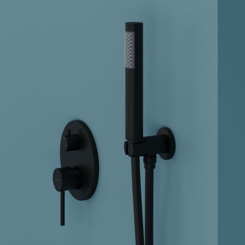 Душевая система Sancos Select SC3003MB встраиваемая в стену цвет черный - фото 5