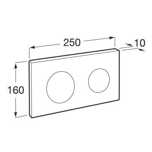 Клавиша смыва механическая Roca Duplo One 890189000 цвет хром - фото 3