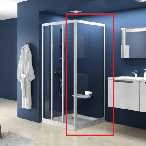 Душевая перегородка Ravak Supernova 9403010211 75х190 стекло рифленое профиль белый - фото 2