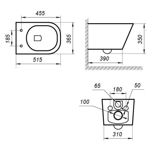 Унитаз подвесной Art&Max MAXIMA AM010CHR белый с сиденьем микролифт безободковый каскадный смыв - фото 2
