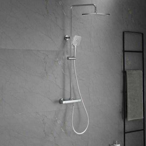 Душевая стойка Vincea Next VSFS-1N0TCH настенная цвет хром с термостатом