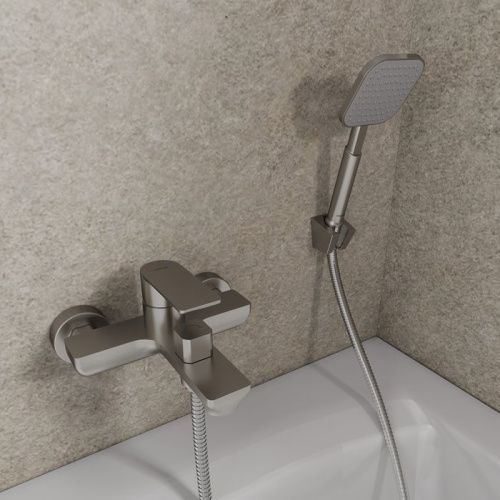 Смеситель для ванны Milardo Maze MAZBN00M02 настенный сатин - фото 2