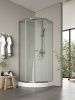 Душевой уголок Agger A01-080TCR 78х78 стекло прозрачное профиль хром глянцевый с поддоном