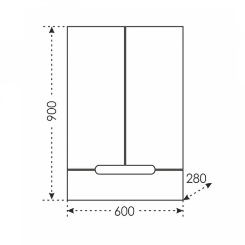 Шкаф СанТа Лондон 424004 60х90 подвесной цвет белый - фото 3