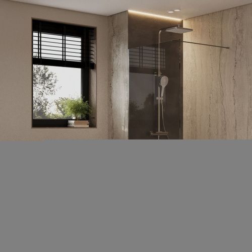 Душевая перегородка Allen Brau Infinity 3.21006.60.T 80х200 стекло тонированное профиль медь - фото 4