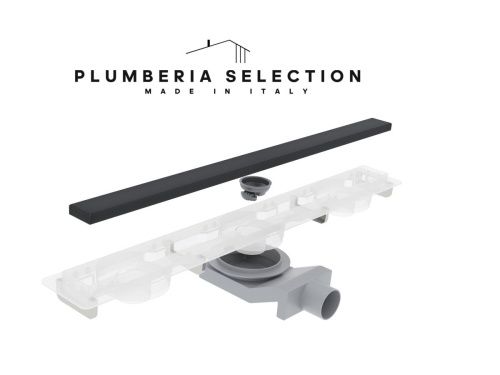 Душевой лоток Plumberia Selection PSM MODULAR PSM60NO 60х5 черный - фото 3