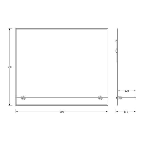 Зеркало Evoform Attractive BY 0514 60х50 подвесное - фото 2