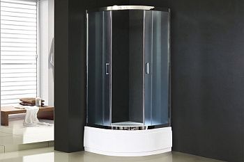 Душевой уголок Royal Bath CK RB90CK-C-CH 90х90 стекло матовое профиль хром с поддоном