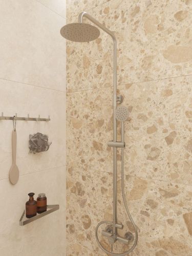 Душевая стойка Knotlor SS-06/1 настенная цвет нержавеющая сталь - фото 4