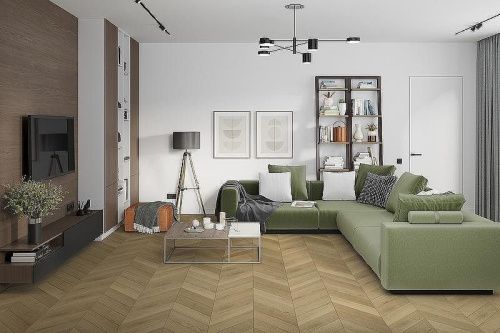 Кварцвиниловая плитка Damy Floor CHEVRON LVT DF10-Ch-LVT Сен-Клу толщина 0.25 см 43 класс 600х127 - фото 5
