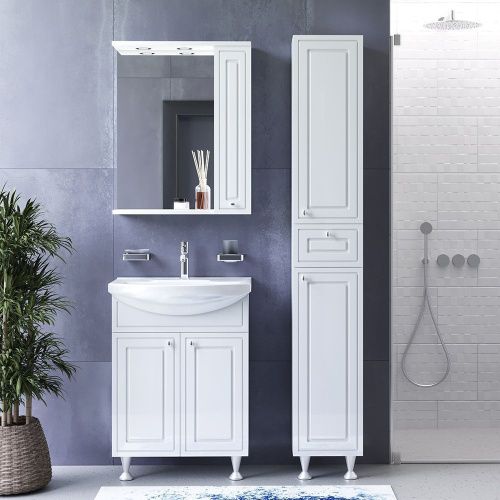 Зеркало-шкаф Damixa Palace One M41MPR0601WG 60х80 подвесной цвет белый - фото 3