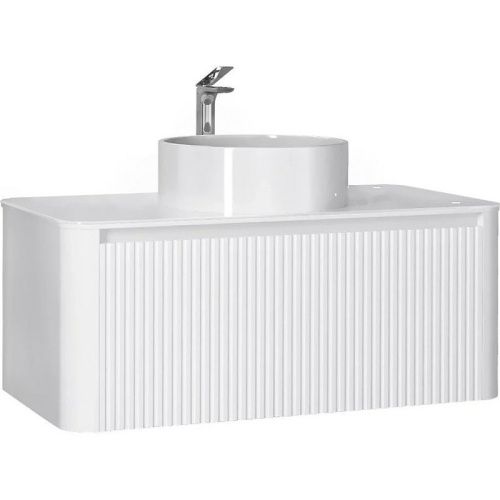 Тумба под раковину Jorno LUMINO Lum.01.100/P/W/JR 100х50 подвесная цвет белый