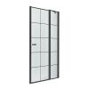 Душевая дверь New Trendy NEW SOLEO Black D-0293A 90х195 стекло прозрачное профиль черный
