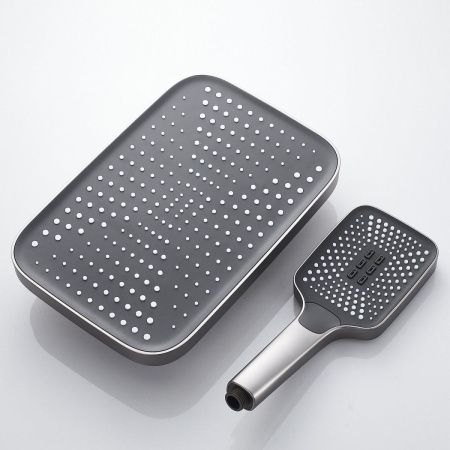 Душевая стойка Rose R1836T настенная цвет серый