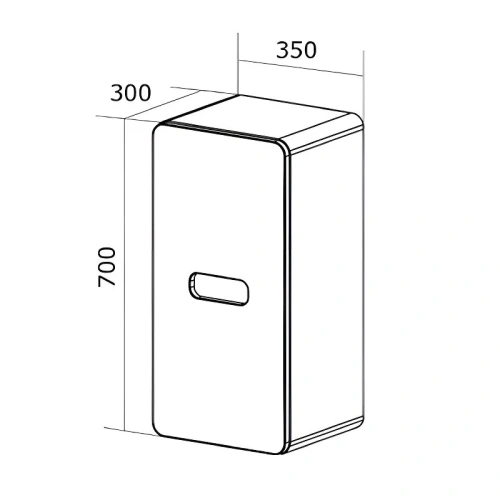 Шкаф 1MarKa Vortex Ц0000033030 40х70 - фото 2