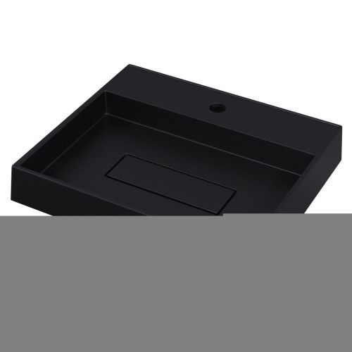 Раковина из искусственного камня Uperwood Tanos Quartz 2911030051 50х40 накладная цвет черный - фото 5