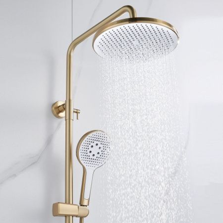 Душевая стойка Rose R3936G настенная цвет золото