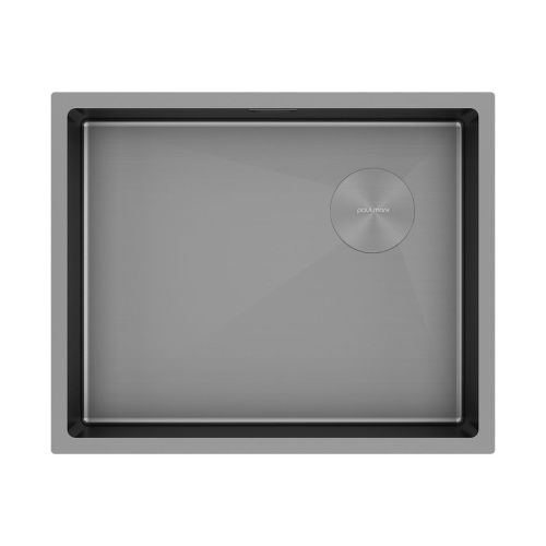 Кухонная мойка Paulmark NEXT-SKEW 54 UNI PM885444-MG 55х45 цвет серый поверхность матовая