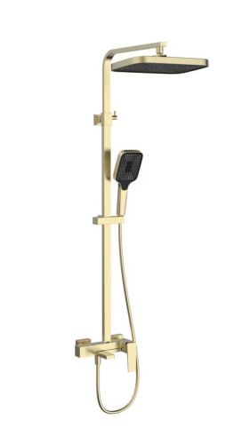 Душевая стойка Vincea Cube VSFS-4C12BG настенная цвет золото - фото 2